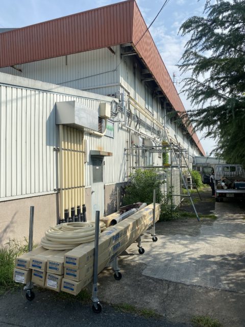 奈良県印刷工場　空調設備工事完成
